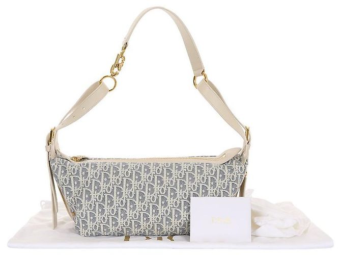 Dior Borsa a spalla obliqua D-Journey piccola Blu - vista 10
