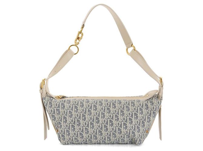 Dior Borsa a spalla obliqua D-Journey piccola Blu - vista 2
