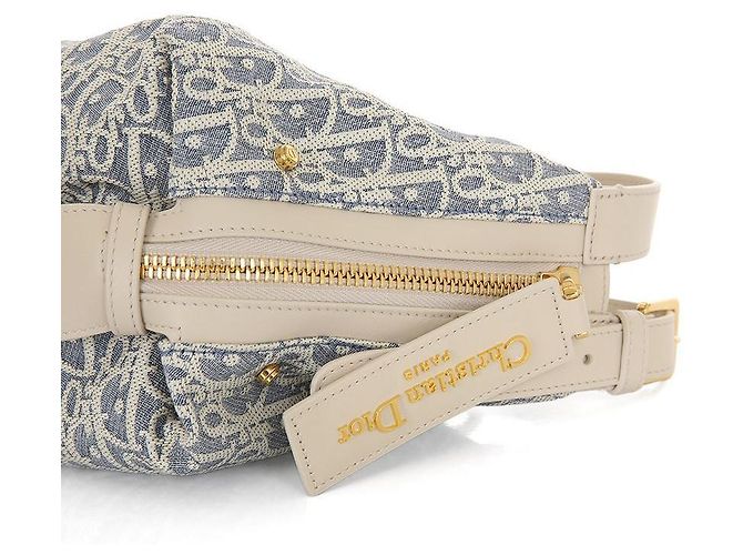 Dior Borsa a spalla obliqua D-Journey piccola Blu - vista 6