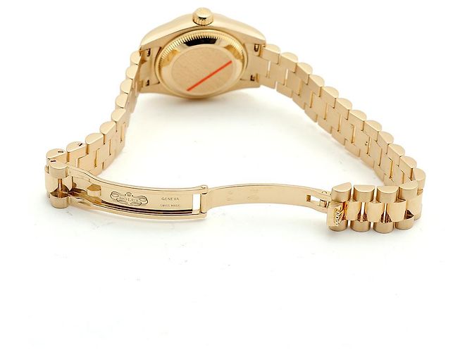 Rolex Echtes Gold Datejust Champagner Gold Damenarmbanduhr Golden - Ansicht 17