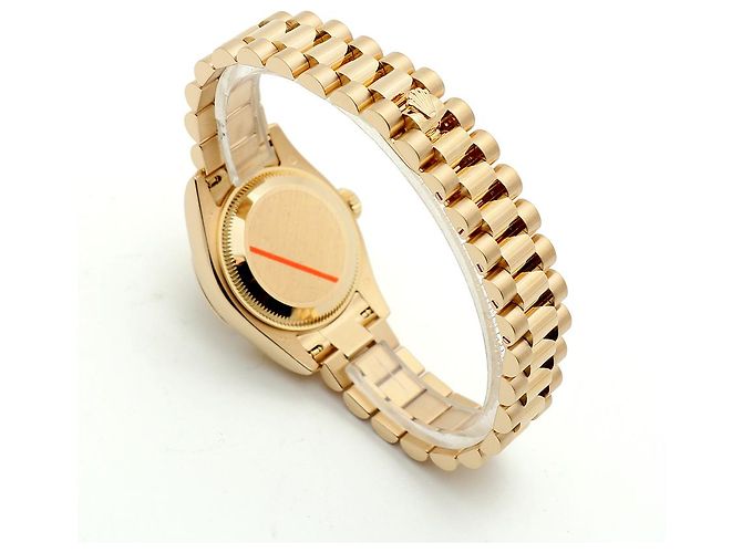 Rolex Echtes Gold Datejust Champagner Gold Damenarmbanduhr Golden - Ansicht 19