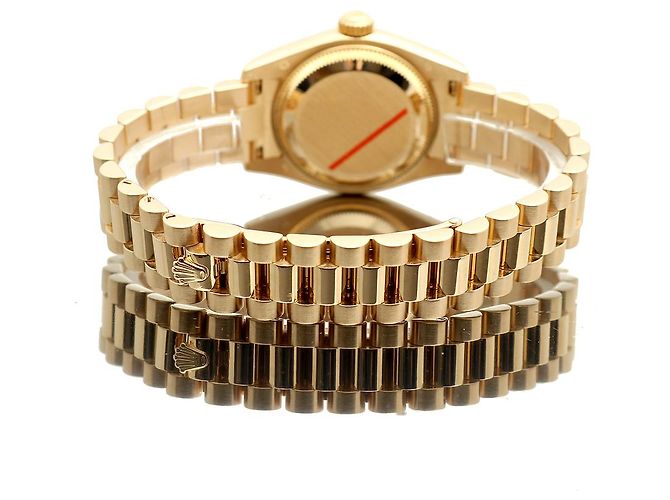 Rolex Echtes Gold Datejust Champagner Gold Damenarmbanduhr Golden - Ansicht 22