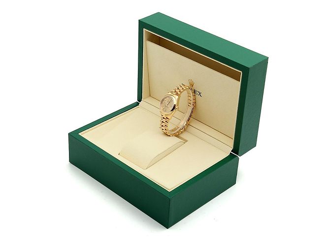 Rolex Echtes Gold Datejust Champagner Gold Damenarmbanduhr Golden - Ansicht 27