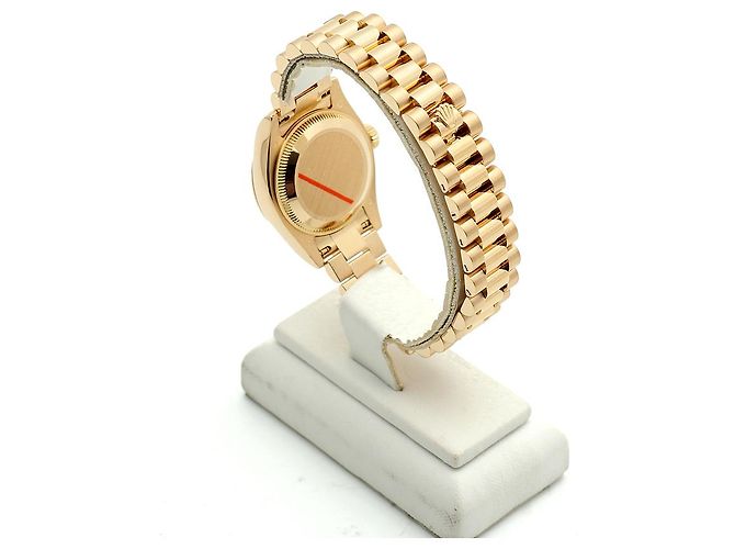 Rolex Echtes Gold Datejust Champagner Gold Damenarmbanduhr Golden - Ansicht 6