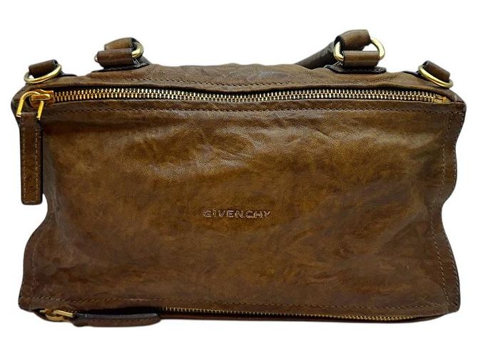 Givenchy Borsa tote media marrone Pandora Wrinkle - vista 2