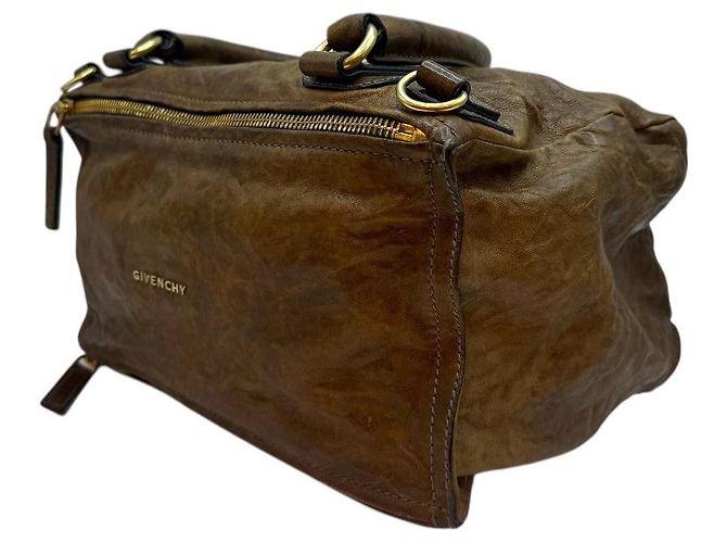 Givenchy Borsa tote media marrone Pandora Wrinkle - vista 3
