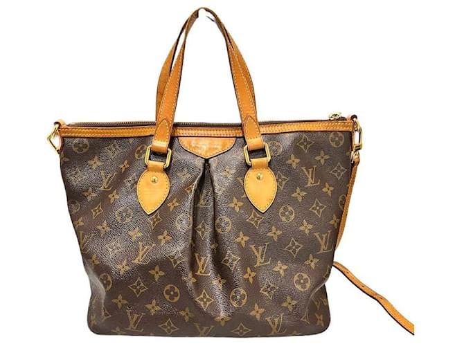 Louis Vuitton Borsa a Spalla Monogram Palermo PM Marrone - vista 4