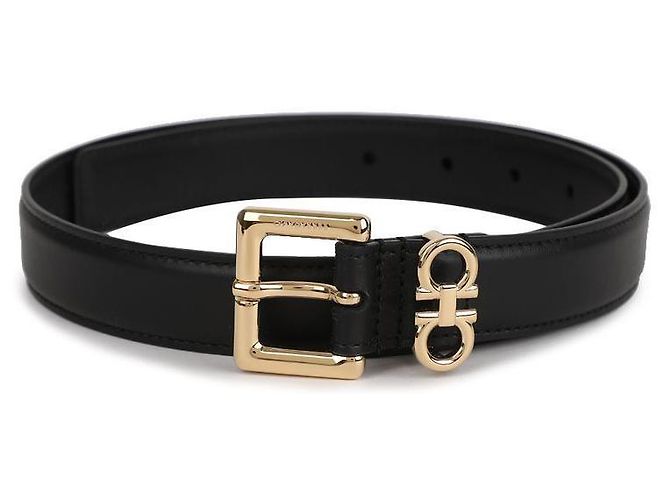 Salvatore Ferragamo Damen-Gancini-Doppelgürtel - Ansicht 3