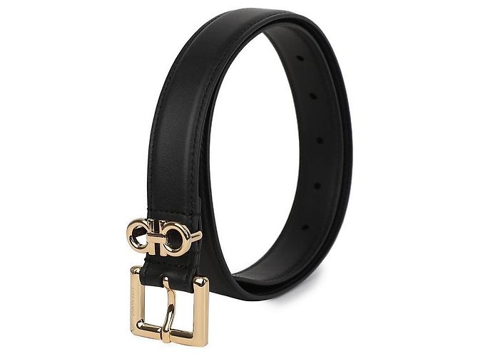 Salvatore Ferragamo Damen-Gancini-Doppelgürtel - Ansicht 4