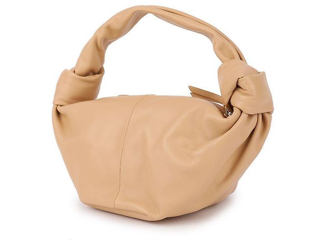 Bottega Veneta Double Mini Tote Bag Marrone - vista 4