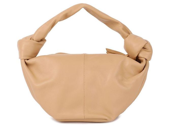 Bottega Veneta Double Mini Tote Bag Marrone - vista 5