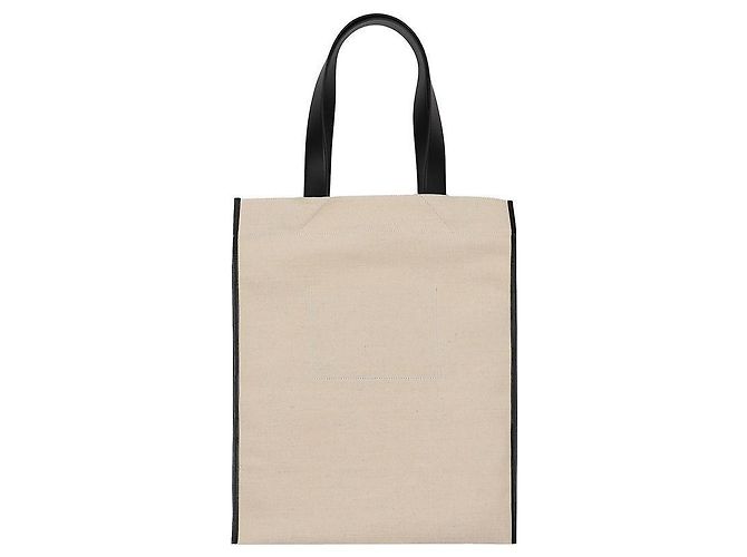Jil Sander Canvas-Tote-Bag mit gesticktem Logo Weiß - Ansicht 6