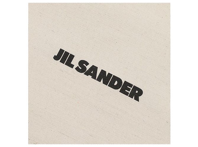 Jil Sander Canvas-Tote-Bag mit gesticktem Logo Weiß - Ansicht 9
