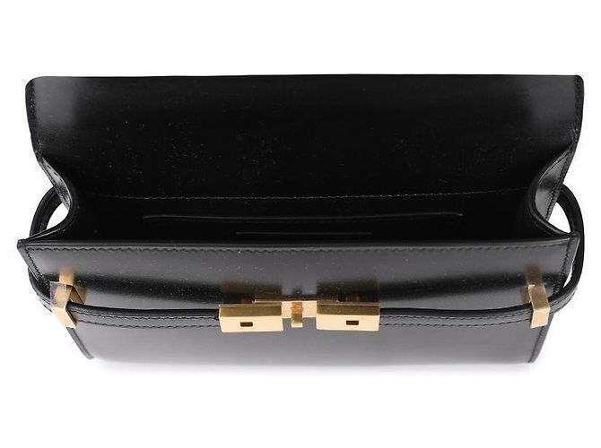 Saint Laurent Borsa a tracolla Manhattan Mini Nero - vista 7