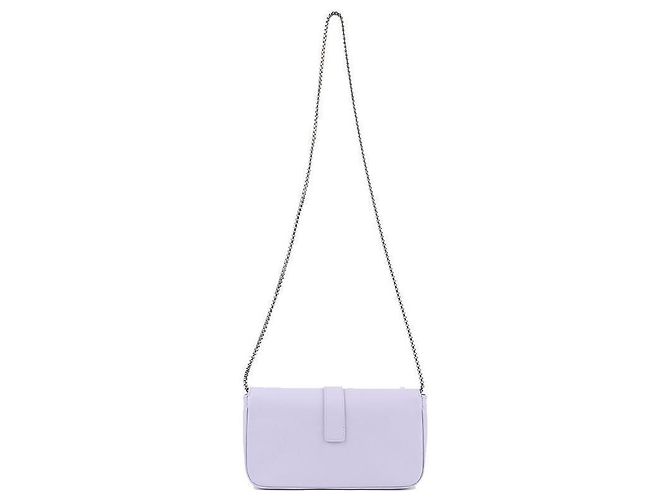 Salvatore Ferragamo Mini borsa a tracolla con catena Porpora - vista 5