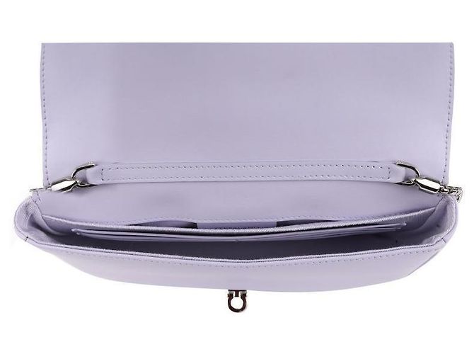 Salvatore Ferragamo Mini borsa a tracolla con catena Porpora - vista 7