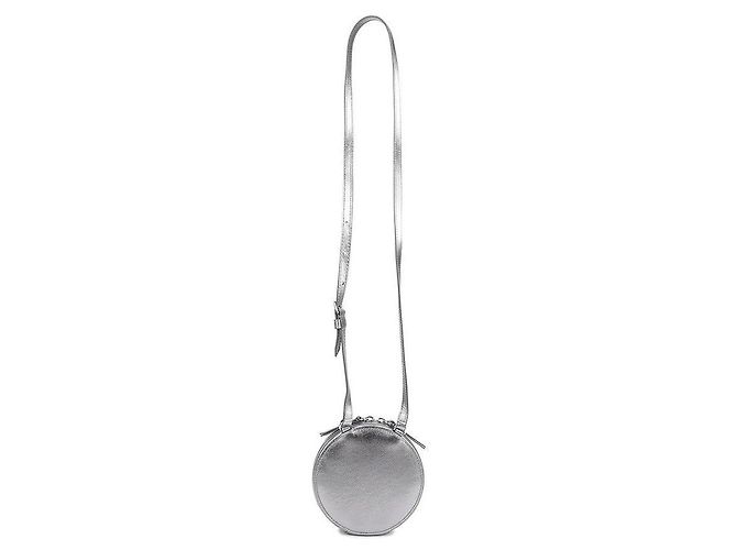 Maison Martin Margiela Borsa mini in pelle a forma di cerchio Argento - vista 5
