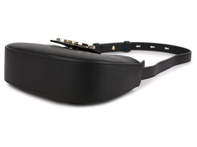 Salvatore Ferragamo Borsa a Spalla Gancini Mini Nero - vista 6