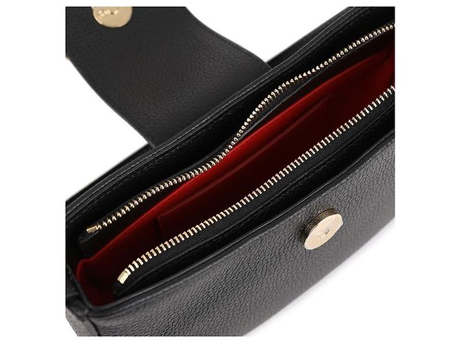 Salvatore Ferragamo Borsa a Spalla Gancini Mini Nero - vista 8