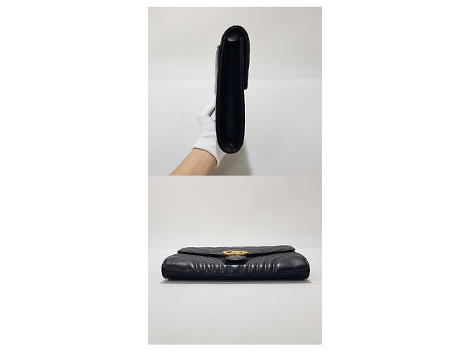 Gucci Borsa Clutch GG Marmont Matelassé Nero - vista 4