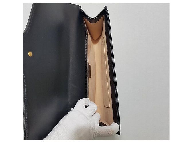 Gucci Borsa Clutch GG Marmont Matelassé Nero - vista 8