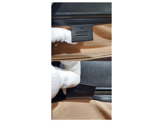 Gucci Borsa Clutch GG Marmont Matelassé Nero - vista 9