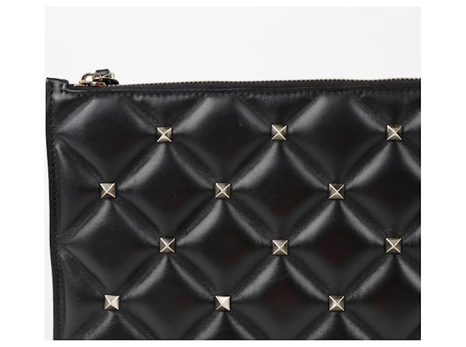 Valentino Clutch Candy con borchie Nero - vista 4