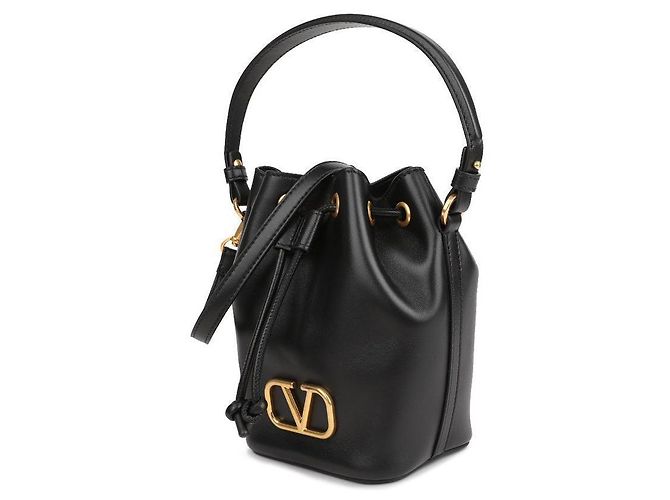 Valentino Logo Bucket Bag Schwarz - Ansicht 4