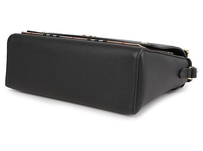 Burberry Borsa a tracolla con motivo check Nero - vista 6