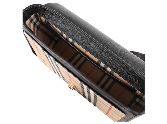 Burberry Borsa a tracolla con motivo check Nero - vista 8