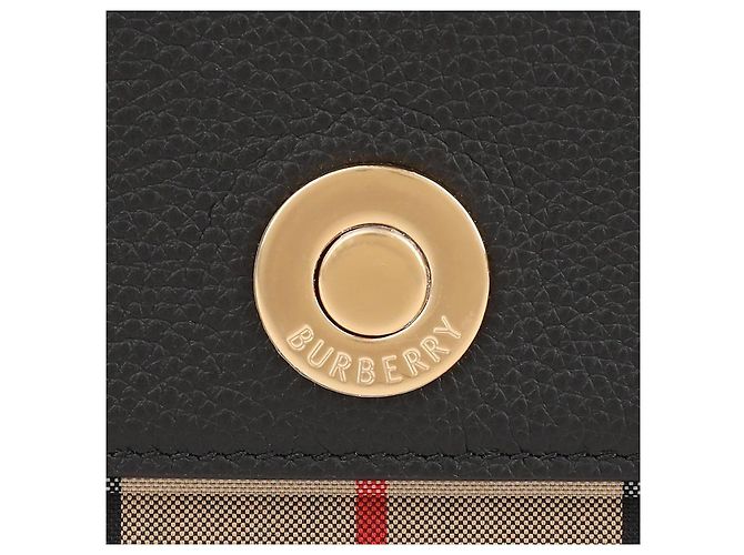 Burberry Borsa a tracolla con motivo check Nero - vista 9
