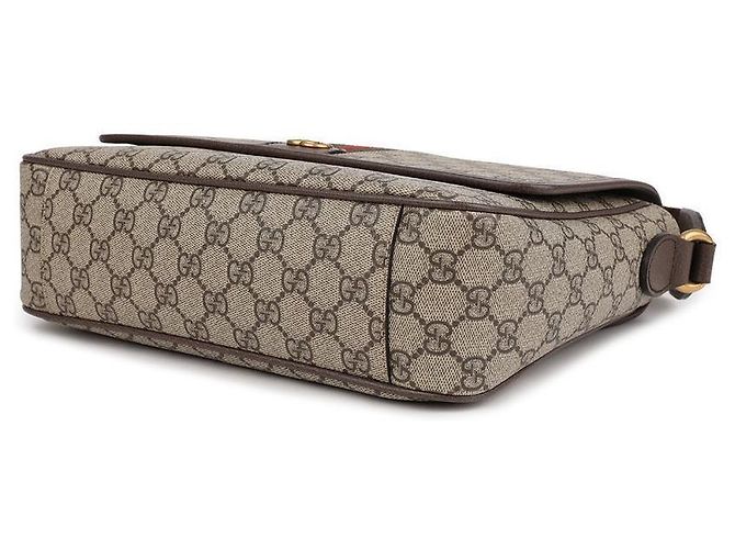 Gucci Sac Messenger Medium Ophidia Marron - vue 6