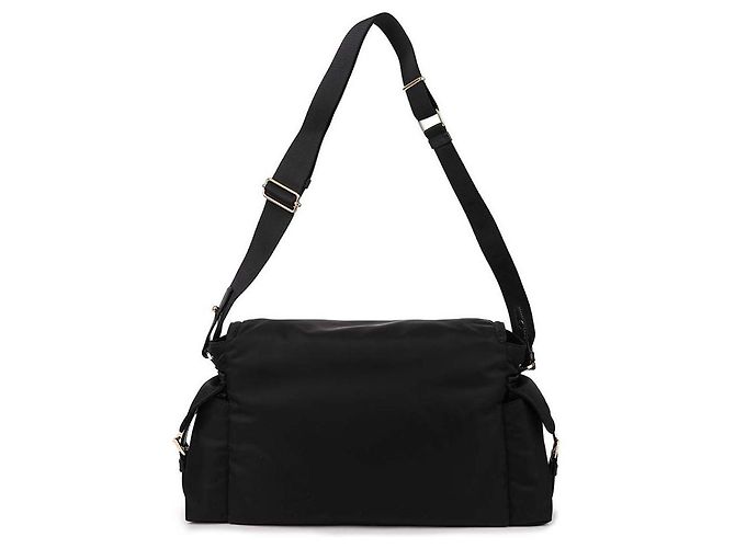 Prada Borsa a Spalla Explorer Grande in Re-Nylon Nero - vista 5