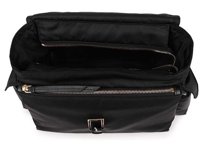 Prada Borsa a Spalla Explorer Grande in Re-Nylon Nero - vista 6