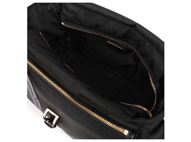 Prada Borsa a Spalla Explorer Grande in Re-Nylon Nero - vista 7