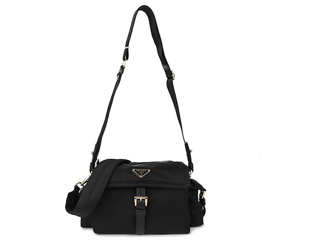 Prada Esplora Borsa a Spalla Medium Re-Nylon Nero - vista 3