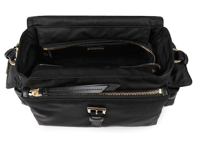Prada Esplora Borsa a Spalla Medium Re-Nylon Nero - vista 7