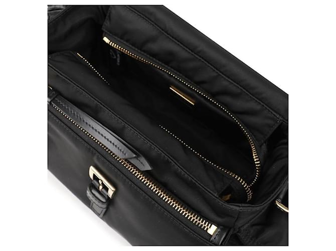 Prada Esplora Borsa a Spalla Medium Re-Nylon Nero - vista 8