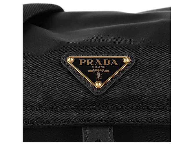 Prada Esplora Borsa a Spalla Medium Re-Nylon Nero - vista 9