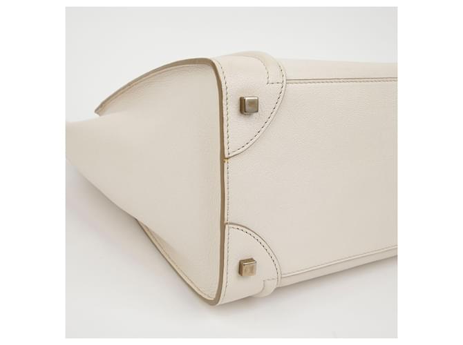 Luggage Céline Mini Tote Reisetasche Weiß - Ansicht 12