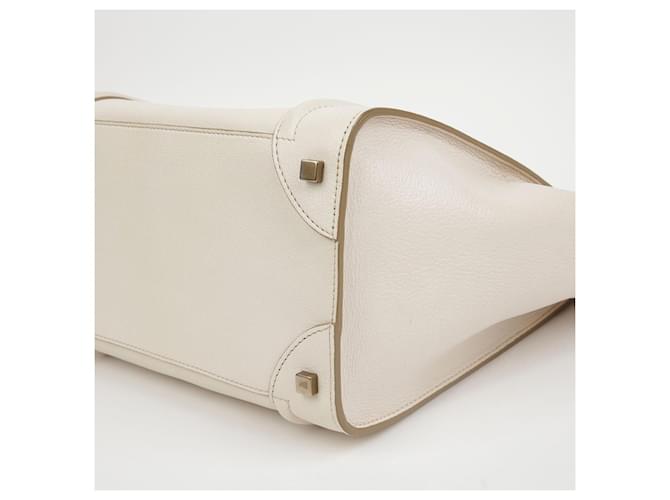 Luggage Céline Mini Tote Reisetasche Weiß - Ansicht 13
