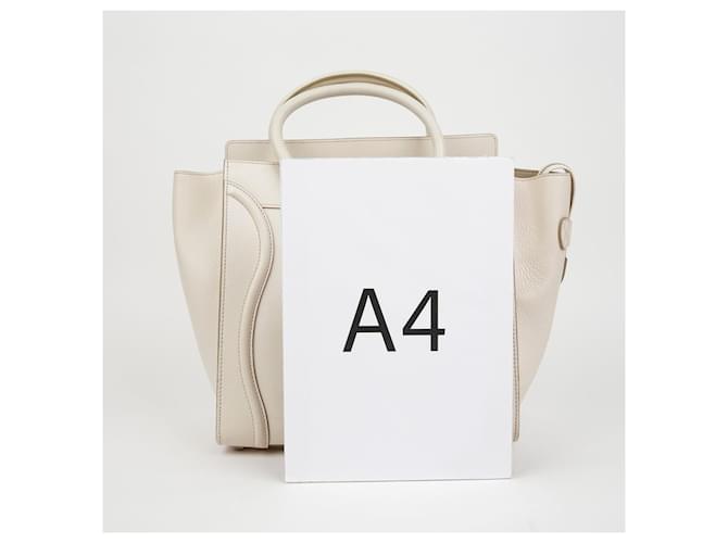 Luggage Céline Mini Tote Reisetasche Weiß - Ansicht 15