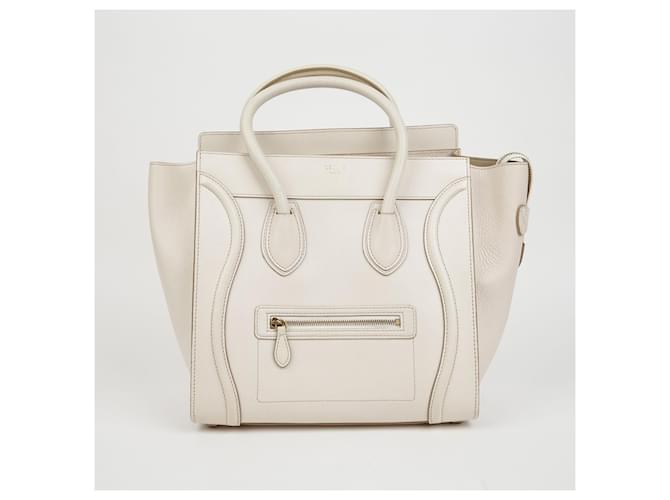 Luggage Céline Mini Tote Reisetasche Weiß - Ansicht 2