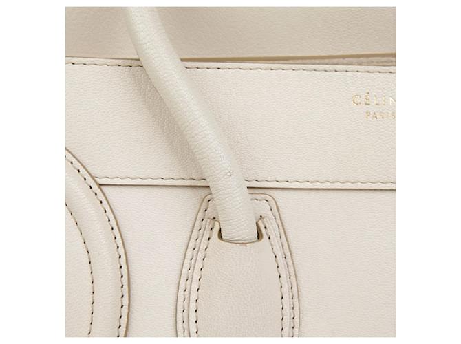 Luggage Céline Mini Tote Reisetasche Weiß - Ansicht 3
