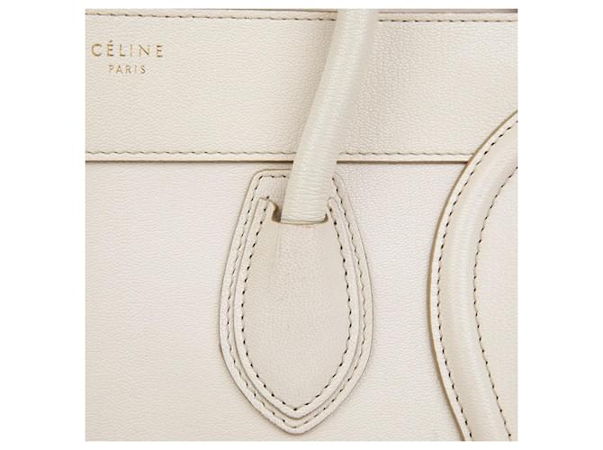 Luggage Céline Mini Tote Reisetasche Weiß - Ansicht 5