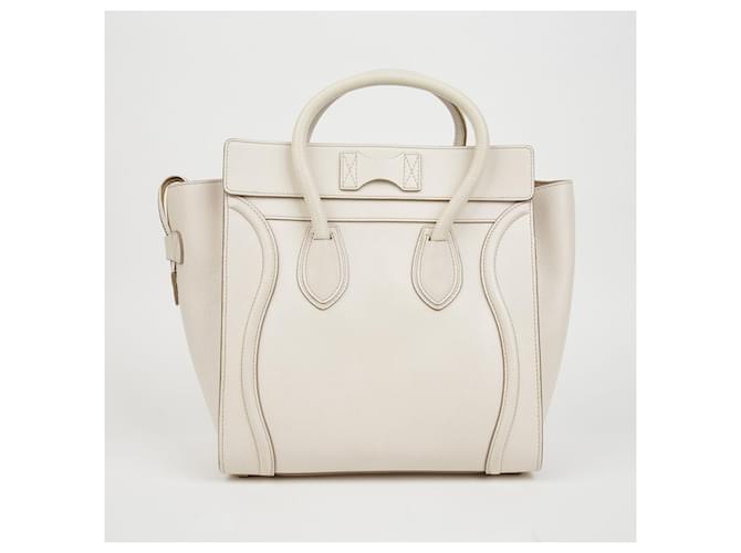 Luggage Céline Mini Tote Reisetasche Weiß - Ansicht 6