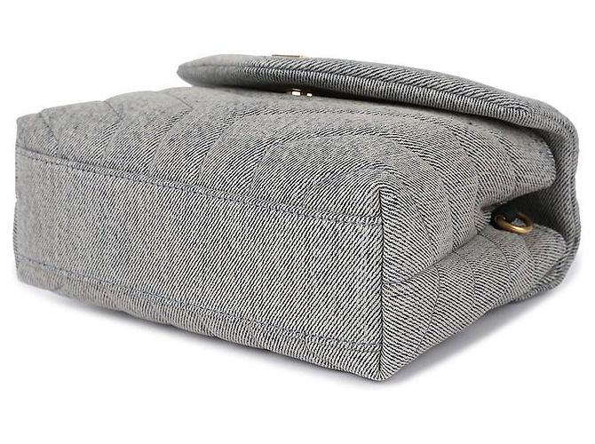 Saint Laurent Bolsa de brinquedos em denim acolchoado Azul - vista 6