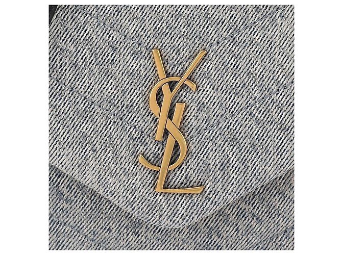 Saint Laurent Bolsa de brinquedos em denim acolchoado Azul - vista 9