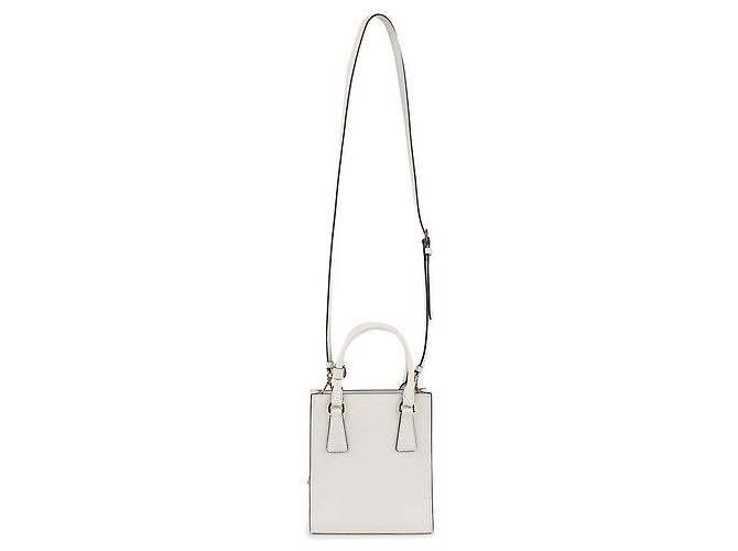 Prada Saffiano-Leder-Handtasche Weiß - Ansicht 5