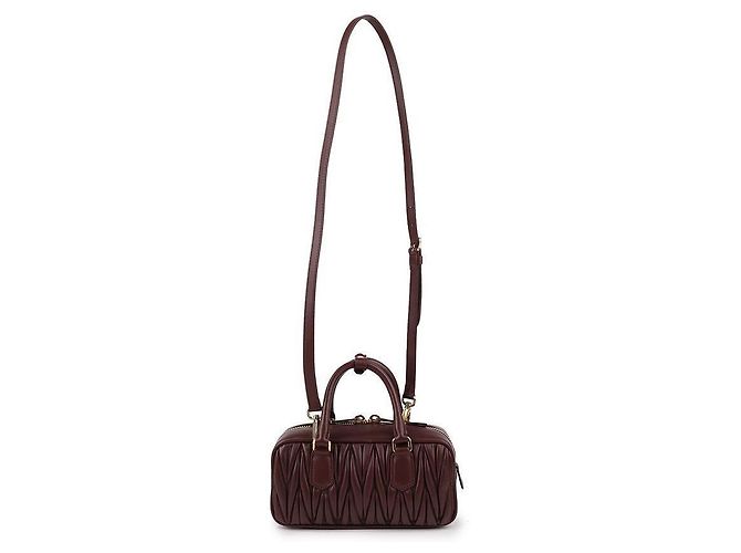 Miu Miu Borsa in pelle nappa Rosso - vista 5